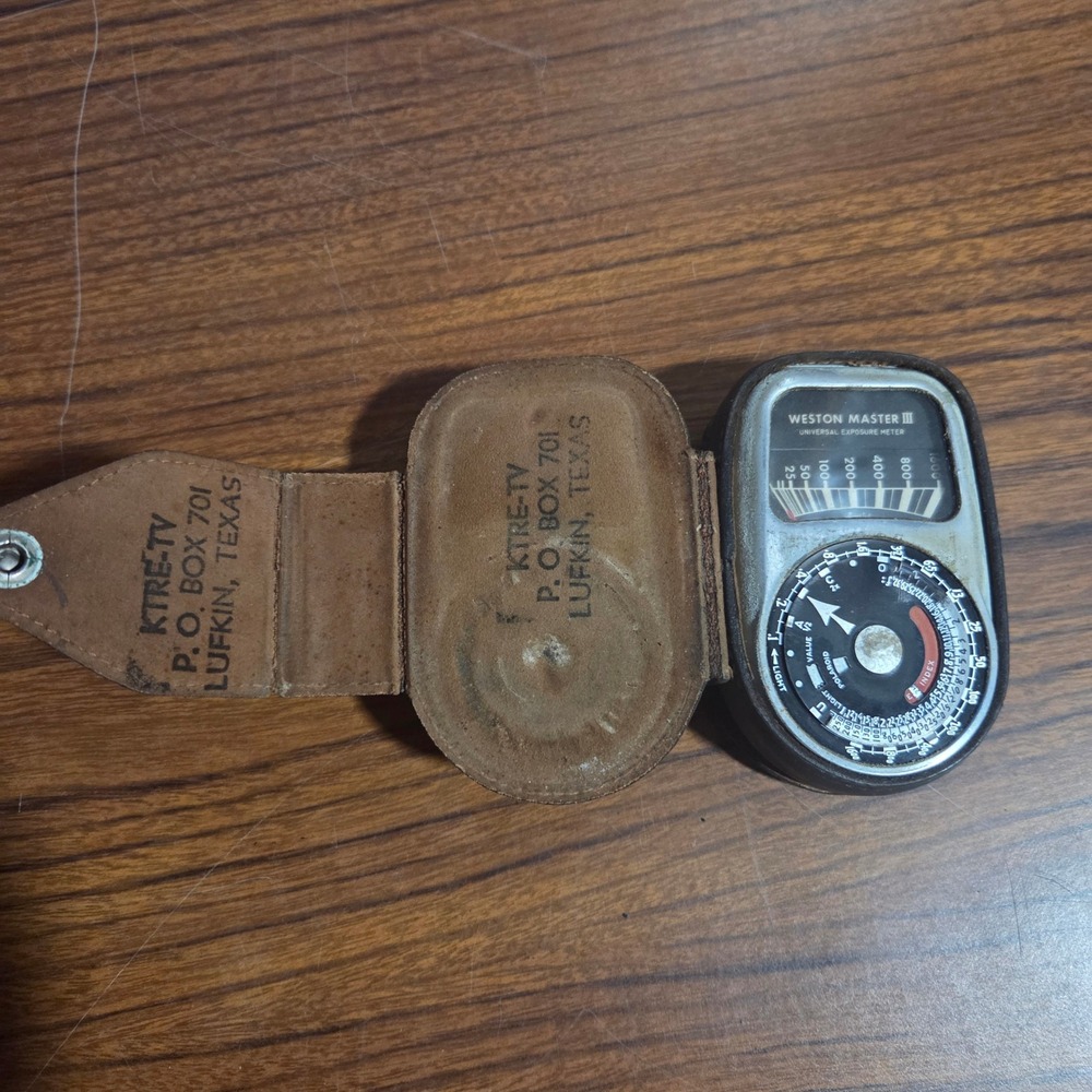 Weston Master III Model 737 Universal Exposure Meter Vintage Light Meter Case